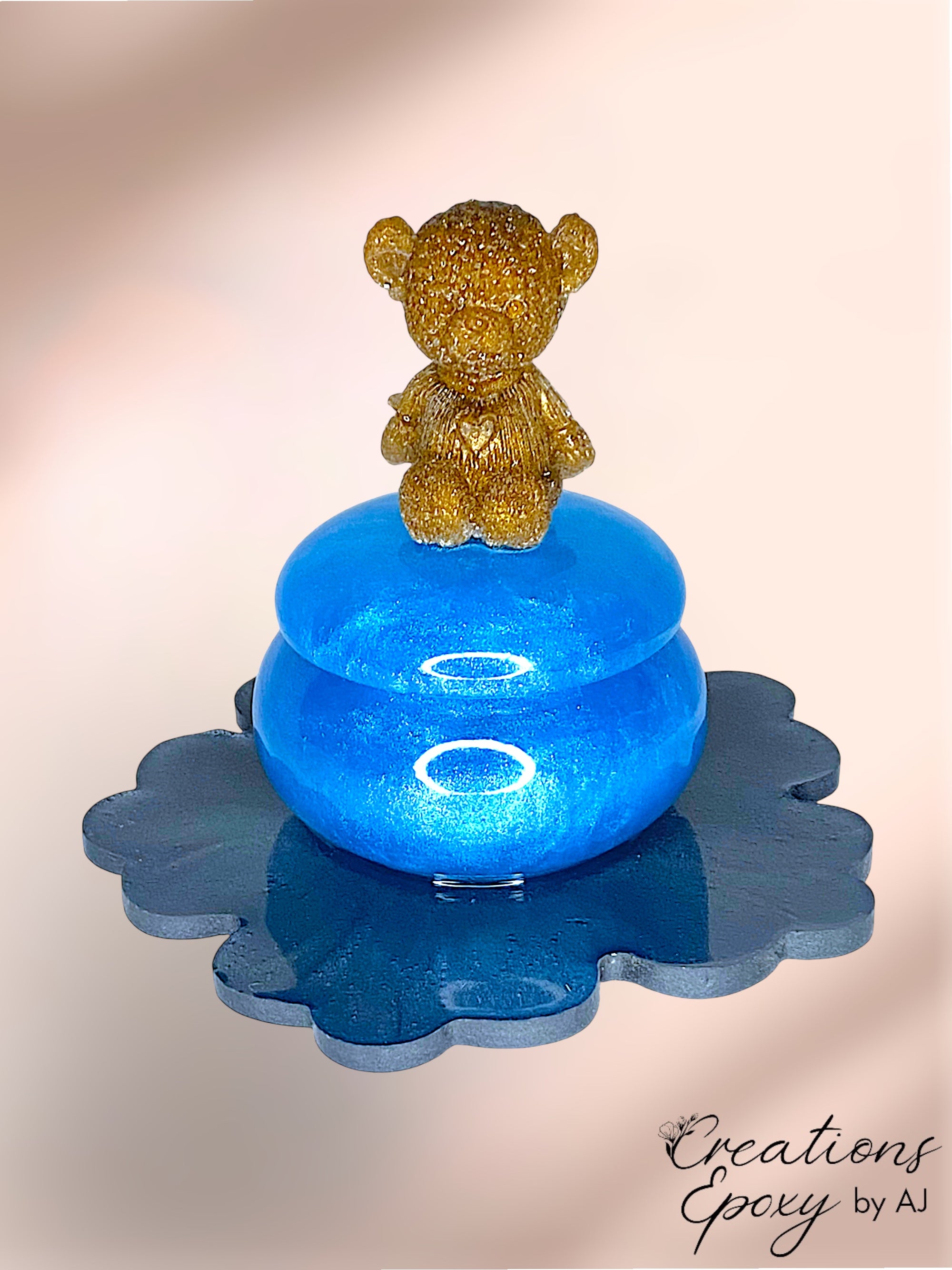 Boite Ours Fleur