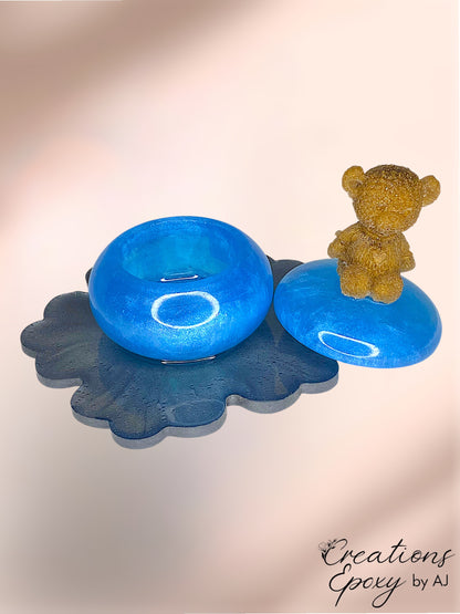 Boite Ours Fleur