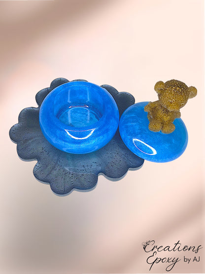 Boite Ours Fleur