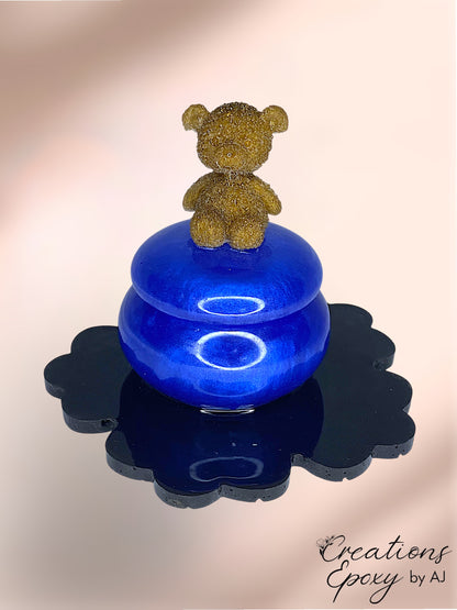 Boite Ours Fleur