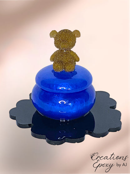 Boite Ours Fleur