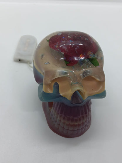 Tête de mort lumineuse Rose